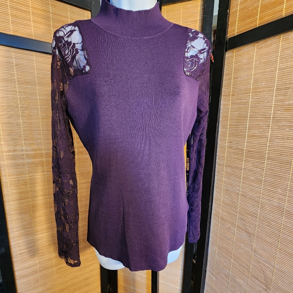 INC International Concepts Royal Purple Sweater